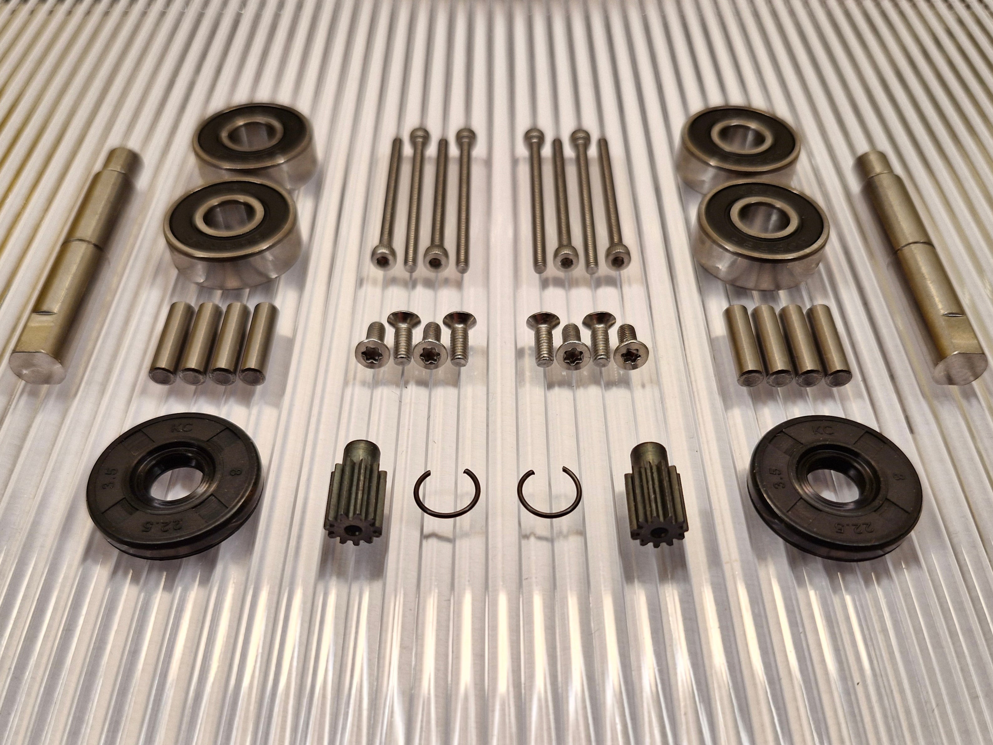 Hjulmotor reparationssæt til 420 430X 440 450X 520 550 2020 og nyere med rustfri aksler