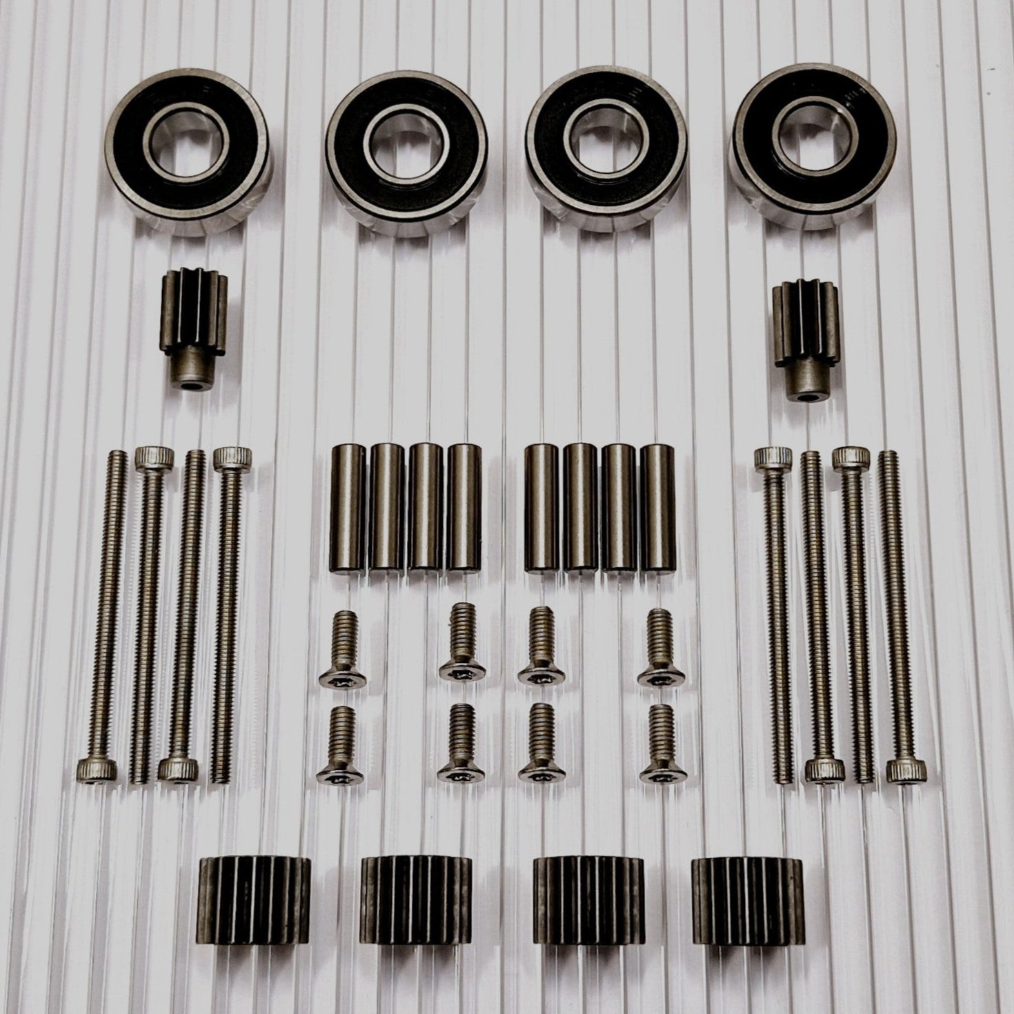 Reparationssæt til Husqvarna Automower 320 420 430X 440 450X 520 550 hjulmotor og 4X planetgear uden pakning