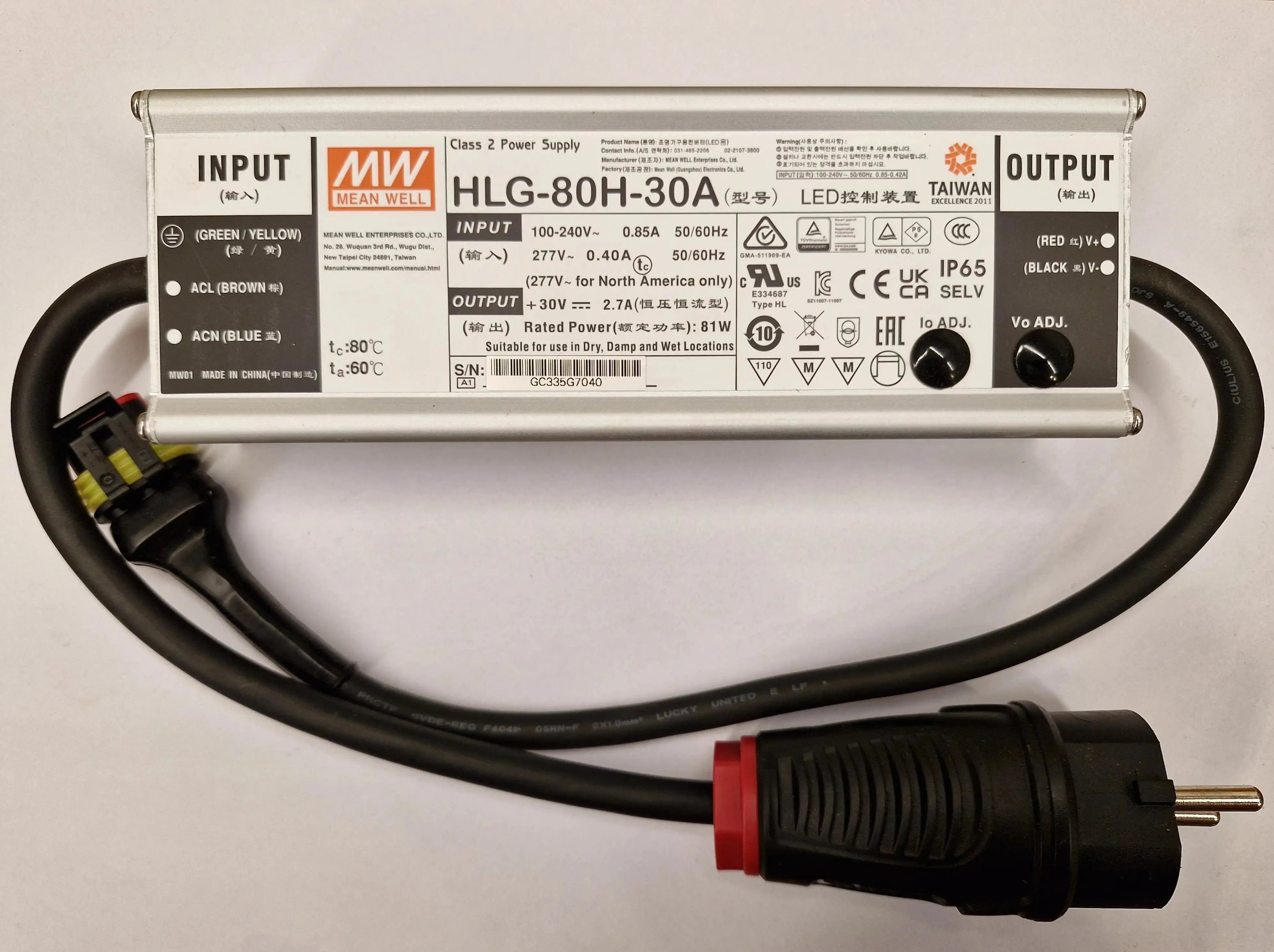 Strømforsyning Husqvarna Automower 320 420 28V 2200mA